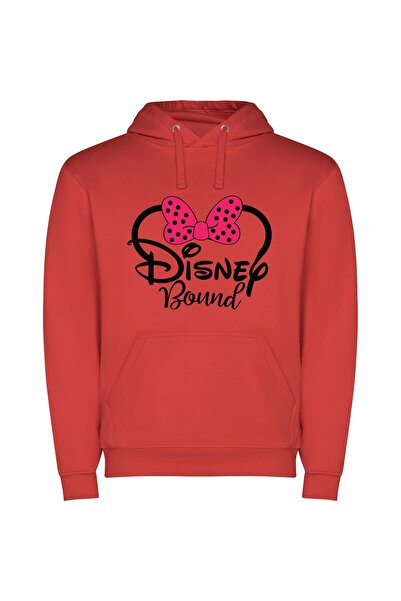 iLovePrints Disney Magic in Motion Φούτερ με κουκούλα σε χρώμα Κόκκινο