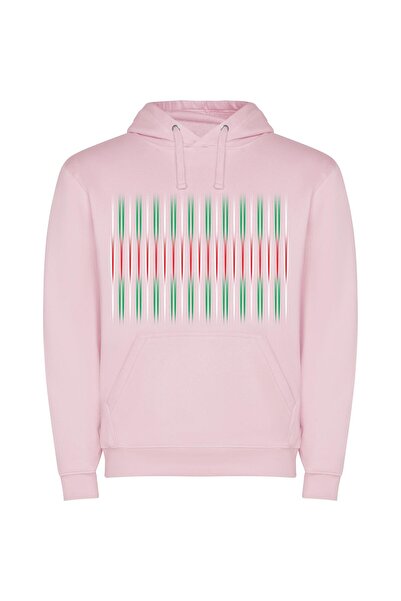 iLovePrints Ethereal Emblem: Vibrant Wisdom Φούτερ με κουκούλα σε χρώμα Ροζ