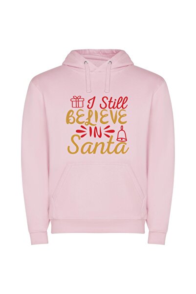 iLovePrints Jingle All the Way Φούτερ με κουκούλα σε χρώμα Ροζ