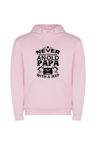 iLovePrints Ageless Patriot Jeep Pride Φούτερ με κουκούλα σε χρώμα Ροζ