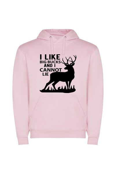 iLovePrints Bucks Enigma Unmasked Φούτερ με κουκούλα σε χρώμα Ροζ