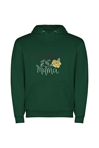 iLovePrints Mama's Southern Charm Φούτερ με κουκούλα σε χρώμα Πράσινο