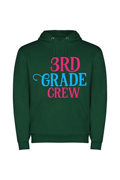 iLovePrints Grade3 Logo Print Φούτερ με κουκούλα σε χρώμα Πράσινο