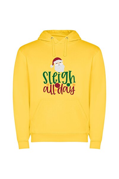 iLovePrints Sleighing the Holidays: Merry by Sylvia Sleigh Φούτερ με κουκούλα...