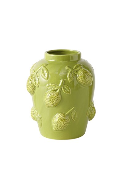 Boltze Vază de porțelan verde 20,5 cm Lime