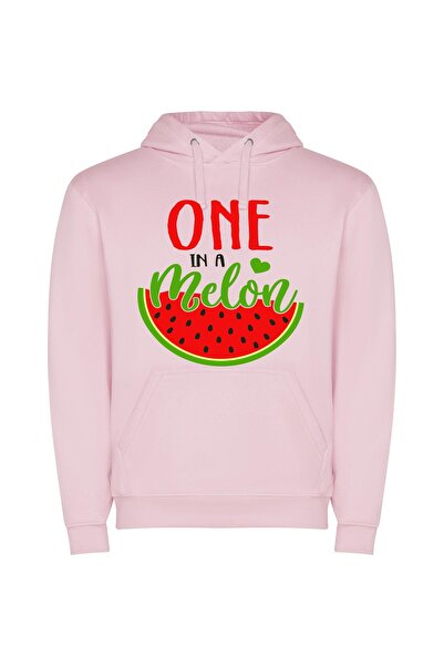 iLovePrints Melonception by Winona Nelson Φούτερ με κουκούλα σε χρώμα Ροζ