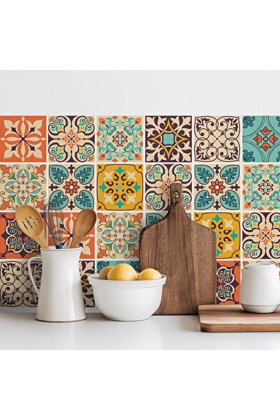 Generic 30PCS Vintage Moroccan Bohemian Peel and Stick Tile Stickers, 4x4 Inc...