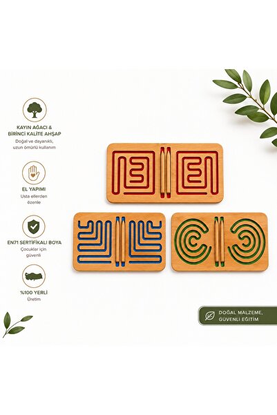 Montessori Gemisi Montessori Sağ ve Sol Beyin Çalıştırma Materyali | Zihin Ko...