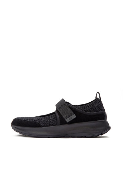 Fitflop Women's F-Mode Flow Knit/Suede Mary Janes