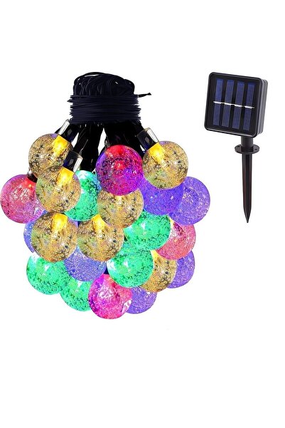 Ayawaska Ghirlanda solara gradina 20 LED multicolor 4.5m cu senzor crepuscula...