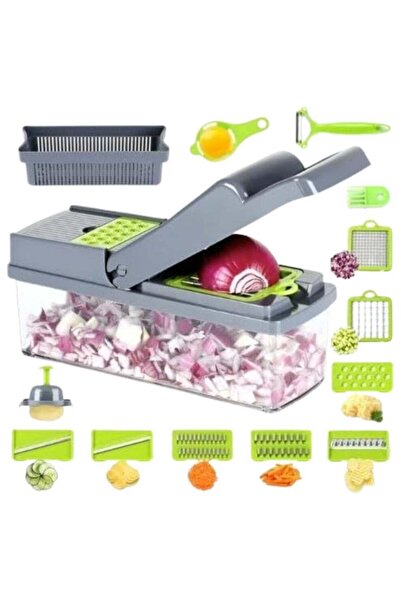 desselan Vegetable Chopper & Slicer – 14-in-1 Multi-Function Onion, Potato, C...