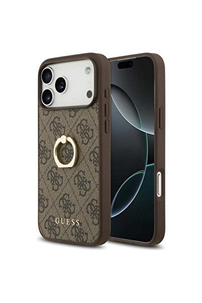 Guess Husă pentru iPhone 17 Pro Max, Hardcase 4G Ring Stand (GUHCP17X4GMRBR),...
