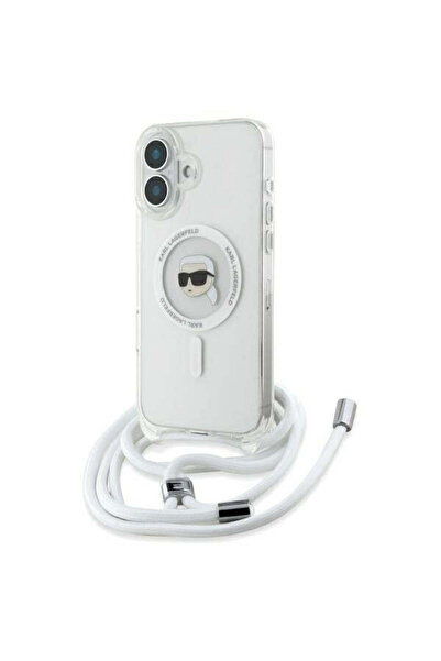 Karl Lagerfeld Husă pentru iPhone 16, IML Crossbody MagSafe (KLHMP16SHCKHNT),...