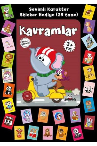 Beyaz Panda Yayınları مفاهيم الأعمار 3+ مع الملصقات