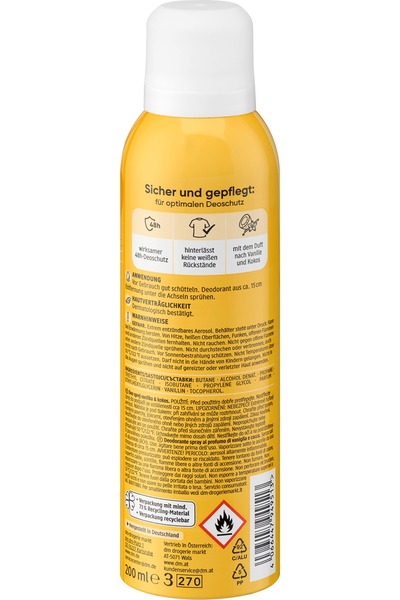 OEM Deodorant spray cu vanilie&cocos, 200 ml