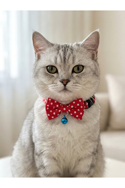 Kedimio Bow Tie Cat Collar Adjustable Bow Tie with Bowknot Bell