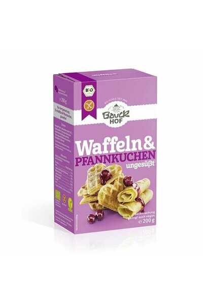 Bauckhof Amestec Bio Fără Gluten pentru Clătite și Vafe Bauck Hof 200 g