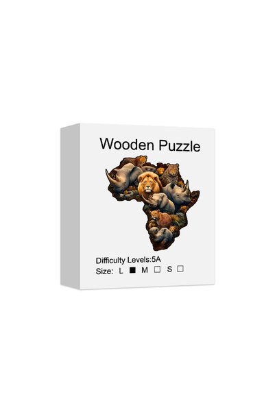 Choice L Animal World Wooden Puzzle, Irregular Animal Shaped Pieces, Birthday...