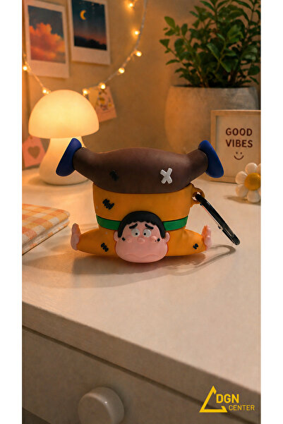 Apple AirPods 4. Nesil Uyumlu Shin Chan Figürlü Silikon Kılıf