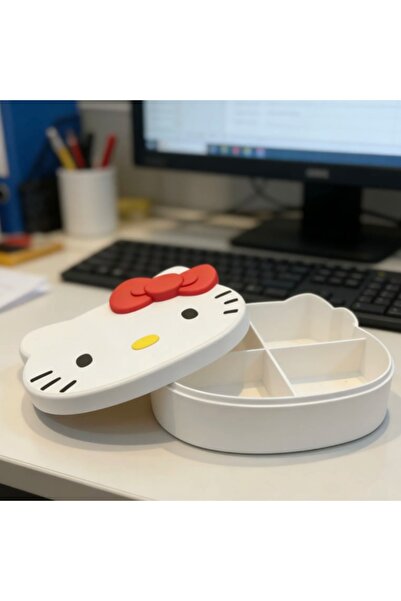 3D MAKER PRİNT Hello Kity Kapak Kutu