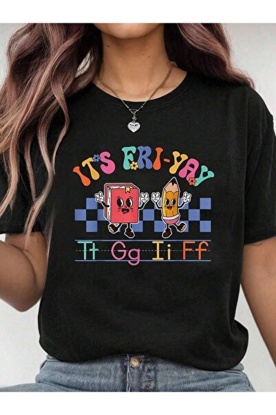 799 100% Cotton Happy Friday Lovers Fun FriYay TGIF Teacher School T-Shirt