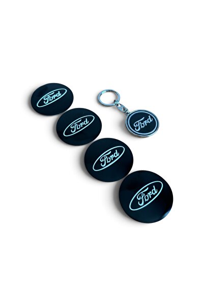 İKTUNING IK TUNING FORD 56 MM ALÜMİNYUM 4 ADET JANT GÖBEK STICKER VE ÇİFT YÖN...