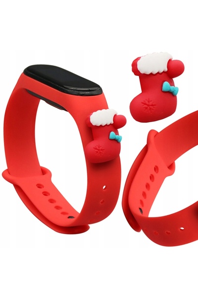 Hurtel Curea de silicon en-gros pentru Xiaomi Mi Band 4 3, brățară de Crăciun