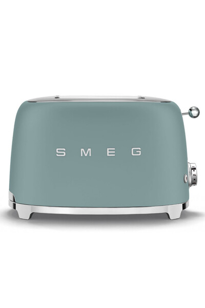 SMEG Prăjitor de pâine stil anii '50 TSF01EGMEU, 950 W, 2 felii, 6 setări, Ta...