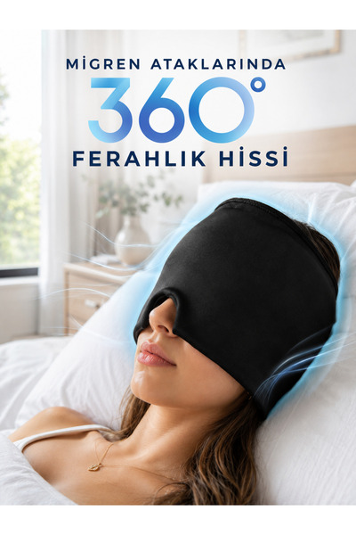 BŞK VİRGO 360 °   Gel Compress Headgear Cold and Hot Use Relaxing Eye Mask