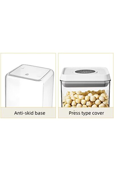Generic New BPA Free Food Container - Push Button Airtight Food Storage - Squ...