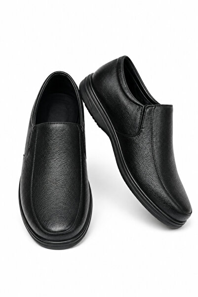 Generic Brand Men's Formal Shoes, Black Synthetic Leather Slip-On Loafers wit...