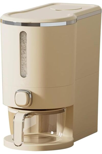 Tazweeq Rice Dispenser, Airtight Food Storage Container for Kitchen Pantry, C...