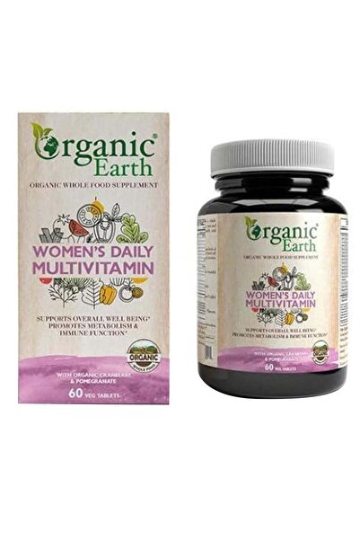 ORGANIC EARTH Women’s Daily Multivitamins with Organic Cranberry & Pomegranat...