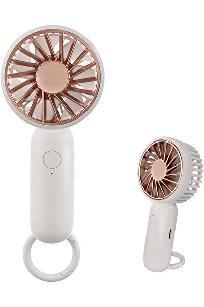 STARSTAR Mini handheld fan, desktop fan with hook, lightweight USB fan, recha...