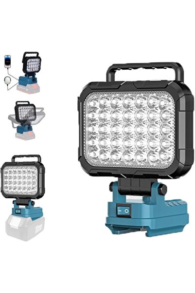 Morvena Picks Lumină de lucru LED reîncărcabilă compatibilă cu bateriile Maki...
