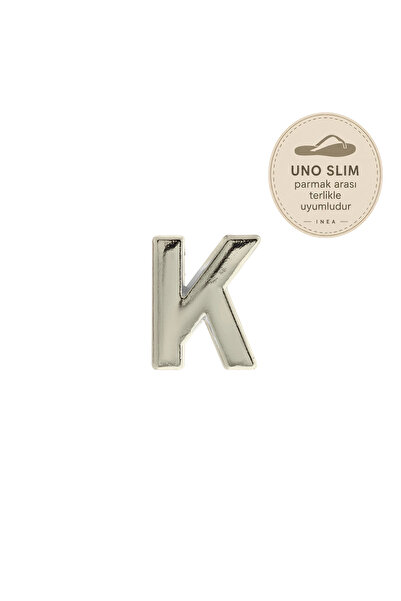 INEA Harf Charm K - Gümüş - Uno Slim Parmak Arası Terlikle Uyumlu