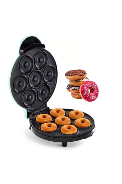 STARSTAR 7-hole mini donut maker with non-stick coating - green