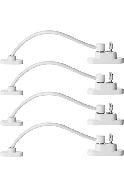 STARSTAR Set of 4 window stops for UPVC windows, high-quality window lock, pr...