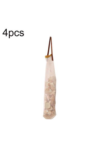 STARSTAR 4-pack handheld fruit and vegetable hanging bags, mesh onion storage...
