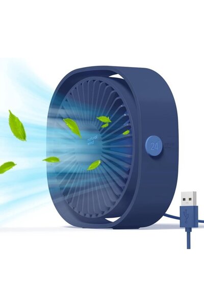 STARSTAR Mini USB fan, portable and quiet desk fan with 3 adjustable speeds, ...