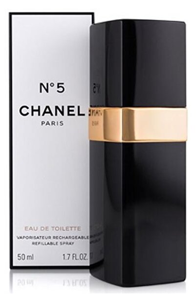 Chanel N ° 5 Apă de toaletă 50 ml pentru femei, sticlă reîncărcabilă