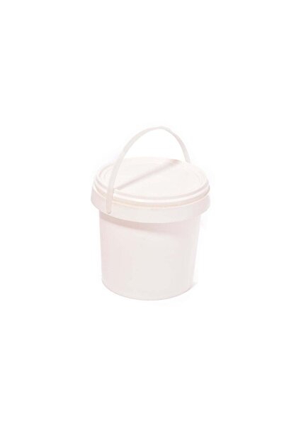 China Small Bucket for Storing Food and Legumes, White, 1 Liter
