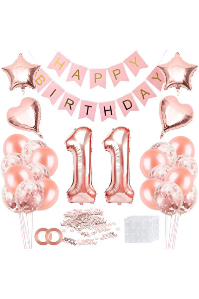 Generic Brand 11th Birthday Party Balloon Set