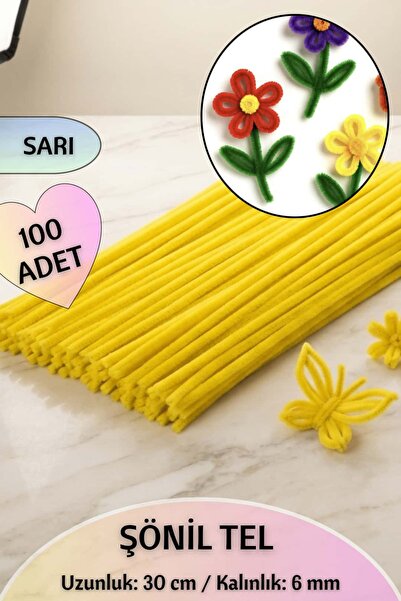 Dantelux 100 Pieces of Chenille Fuzzy Wire 30 cm |   Handicrafts, Flower Maki...