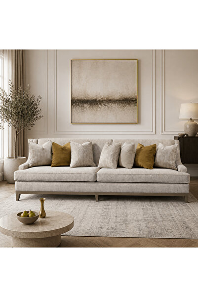 Roots Furniture كنبة كلاسيكية من نوهابابتين بخمسة مقاعد