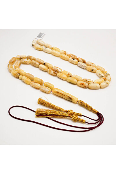 Generic Brand Kaliningrad Amber Shawaib Rosary – 47 Beads 16×7.5mm Barrel Pra...