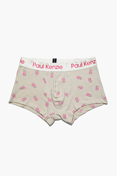 Paul Kenzie Patterned Men's Trunk Boxer - Popcorn