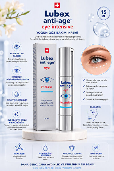 Lubex Anti Age İntensive Yaşlanma Karşıtı Göz Çevresinde İnce Çizgi Görünümün...