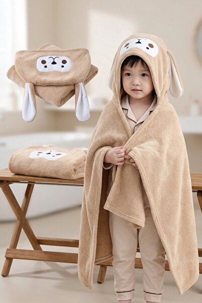 Generic 1 Microfiber Absorbent Hooded Bath Towel Poncho Quick Dry Pullover Th...