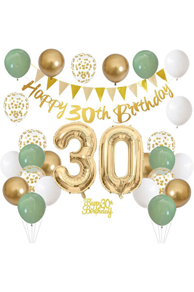 Generic Brand 30th Birthday Party Balloon Set
